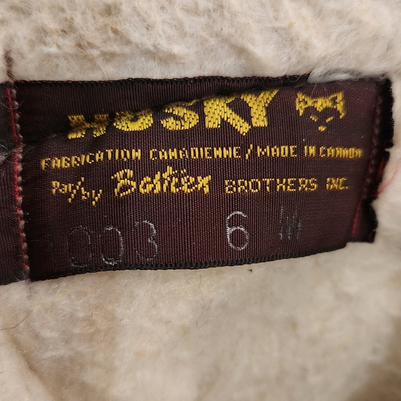 Vintage 70s 80s Husky Bastien Leather Sherpa Banff Boots Canada Womens US Size 6 - Picture 8 of 8
